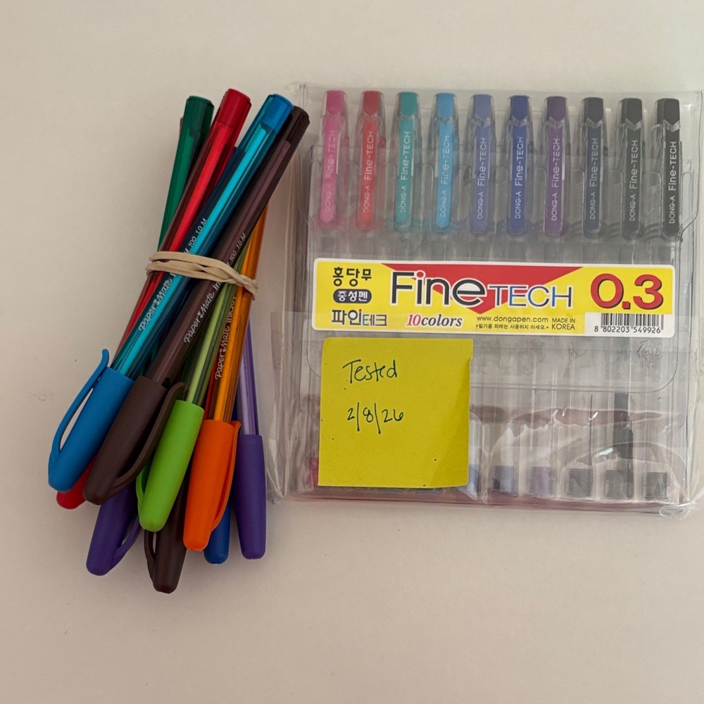 Ink Joy 1.0M Pens and Fintech .3 Multicolor Gel Pens Set